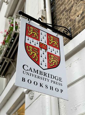 cambridge university press bookshop inscription on the building